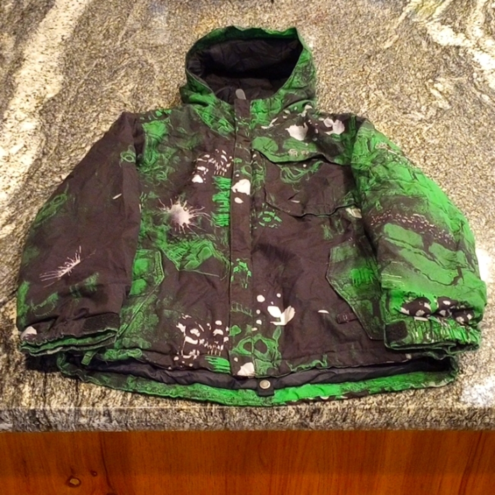686 Evolution Youth size Large ski snowboarding full zip jacket